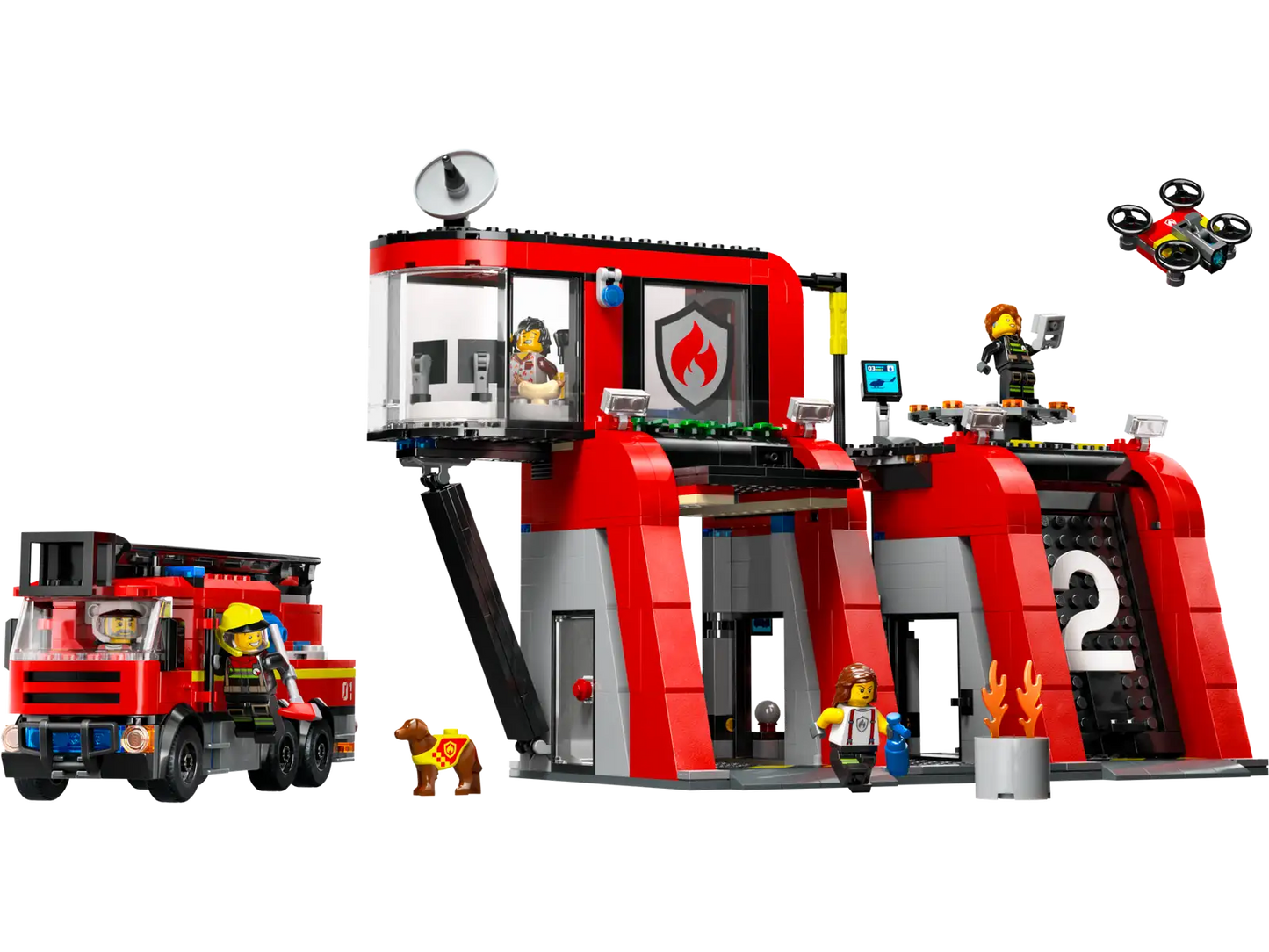 LEGO City Fire Station with Fire Truck 60414
