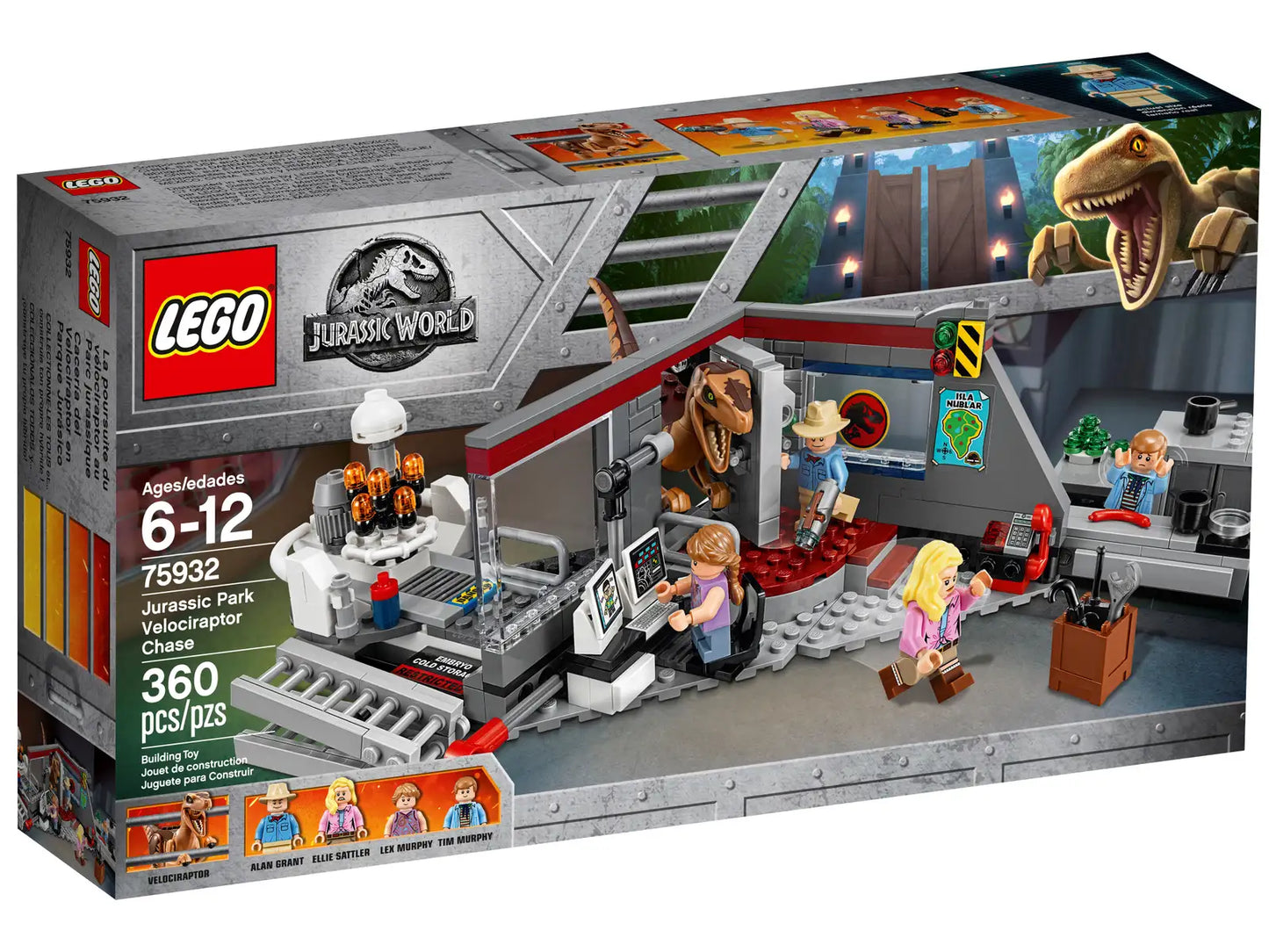 LEGO Jurassic World Velociraptor Chase 75932