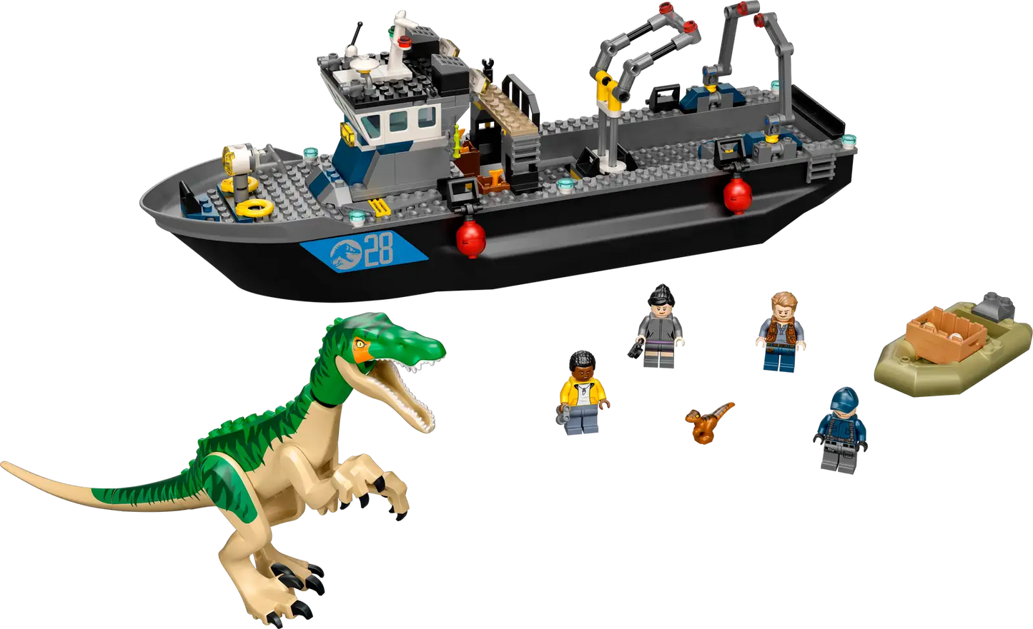 LEGO Jurassic World Baryonyx Dinosaur Boat Escape 76942