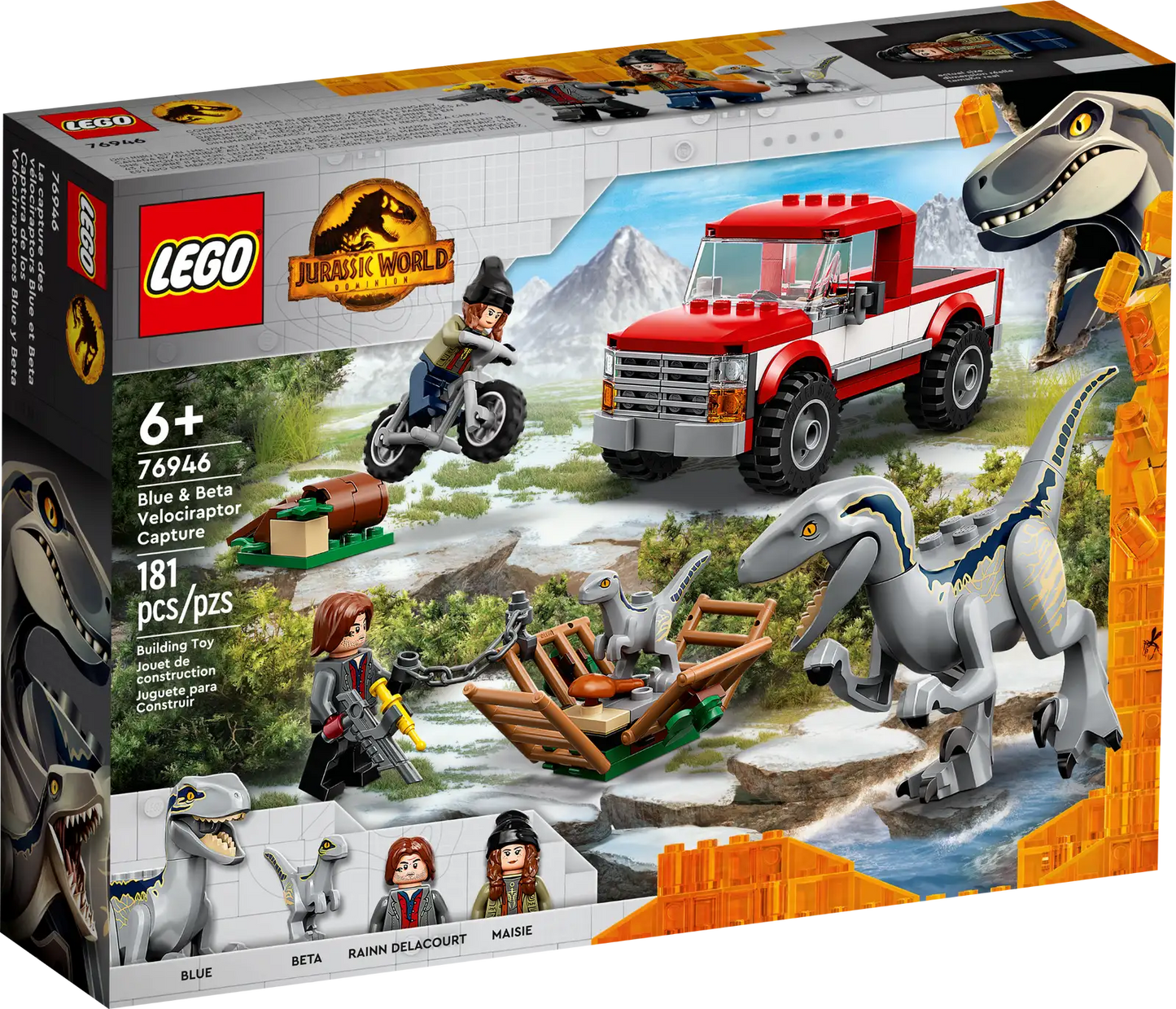 LEGO Jurassic World Blue & Beta Velociraptor Capture 76946