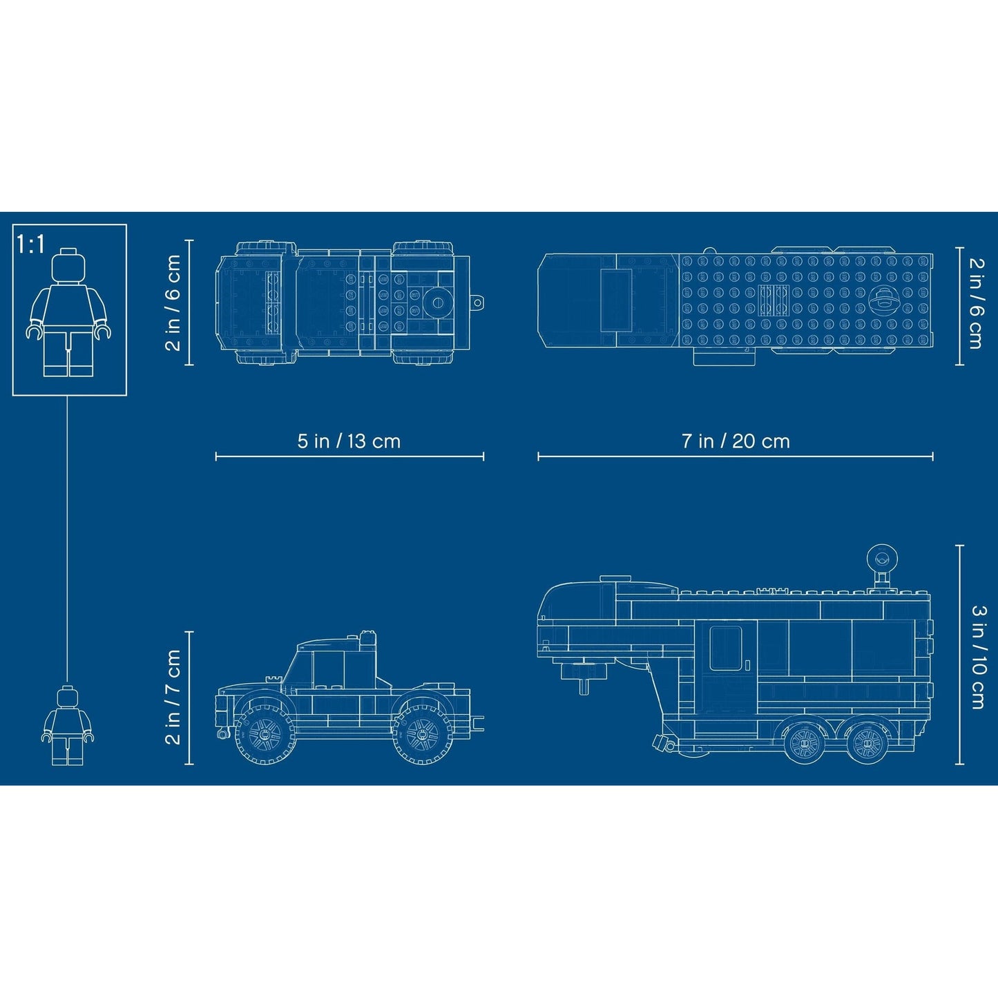 LEGO City Pickup & Caravan 60182