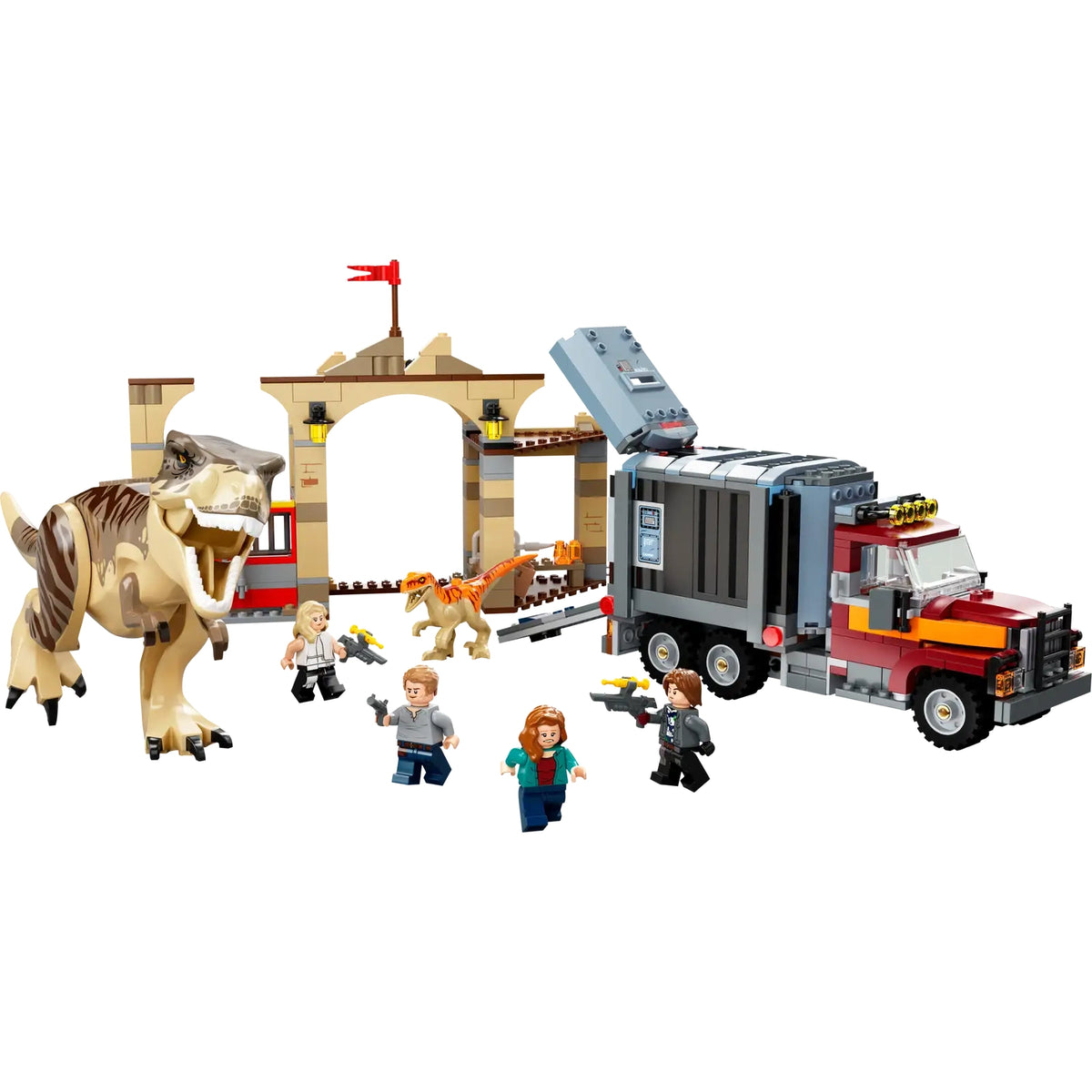 LEGO Jurassic World T. rex & Atrociraptor Dinosaur Breakout 76948