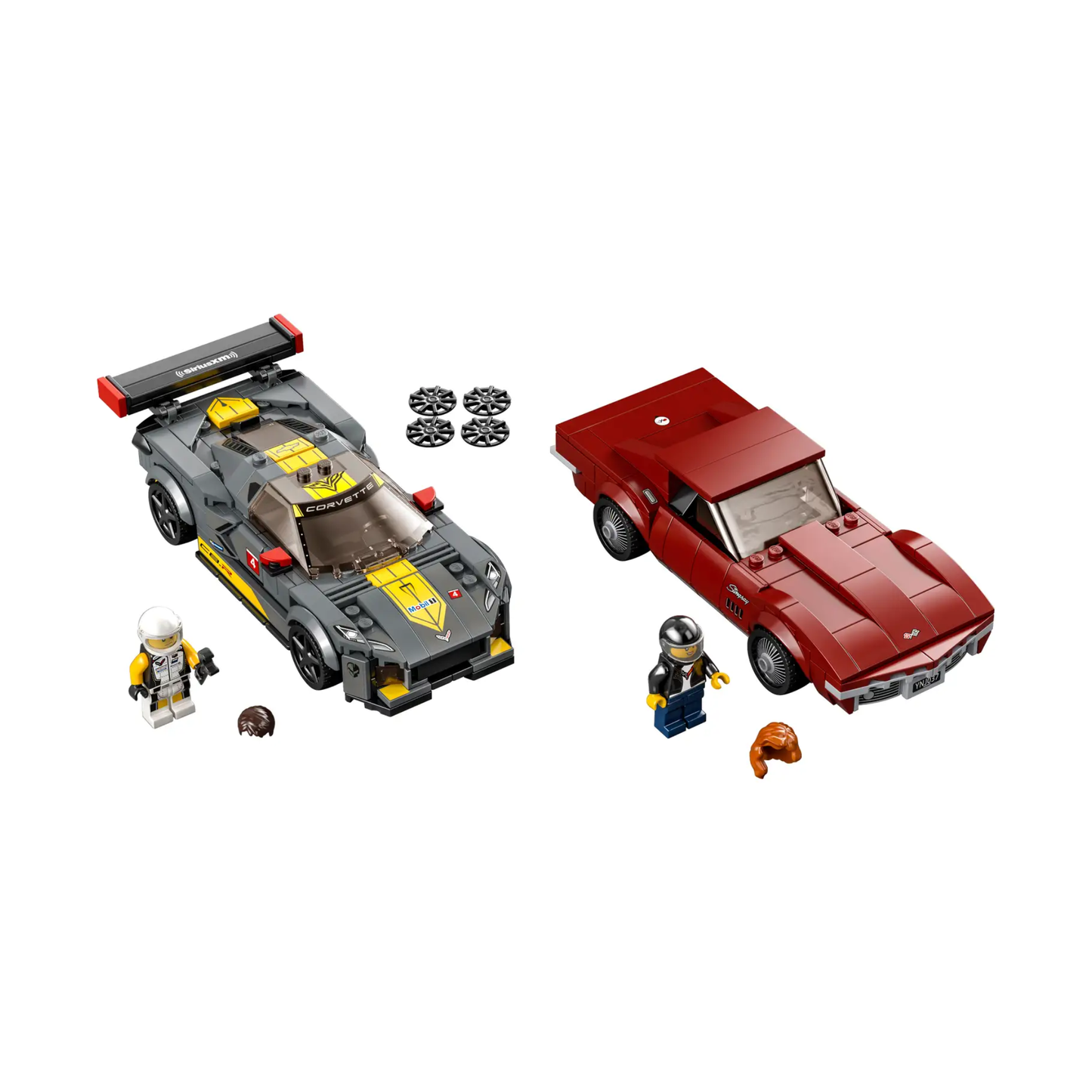 LEGO Speed Champions Chevrolet Corvette C8.R Race Car and 1968 Chevrolet Corvette 76903