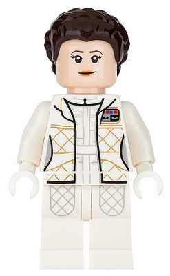 LEGO Star Wars Princess Leia - Hoth Outfit, White Jacket, Smile / Breathing Mask Minifigure sw0878
