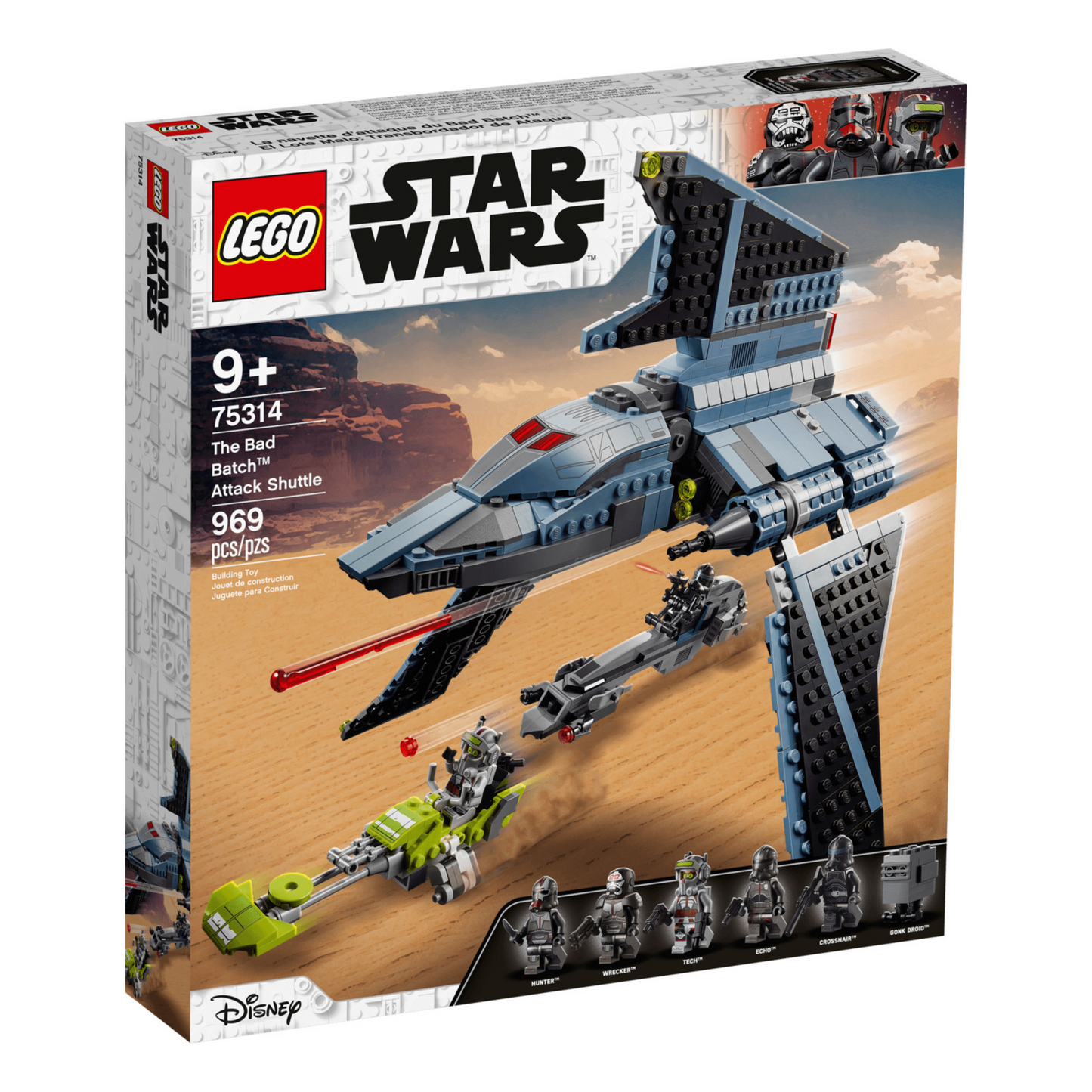 LEGO Star Wars The Bad Batch Attack Shuttle 75314