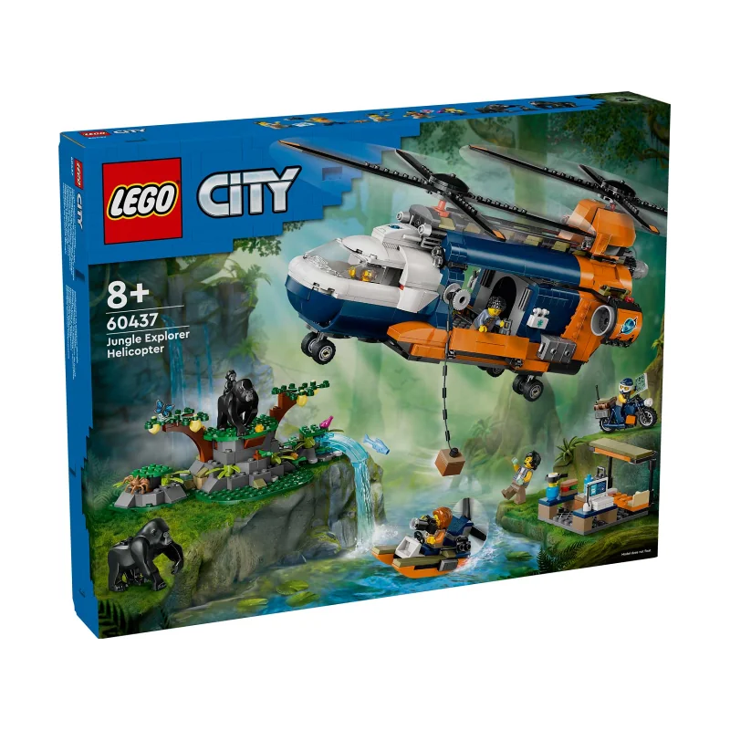LEGO City Jungle Explorer Helicopter at Base Camp 60437