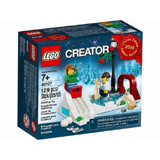 LEGO Christmas Winter Skating Scene - Limited Edition 2014 Holiday Set (2 of 2) 40107