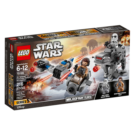 LEGO Star Wars Ski Speeder vs. First Order Walker Microfighters 75195