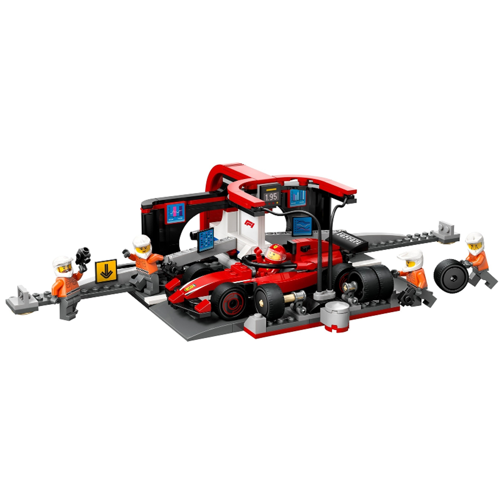 LEGO City F1 Pit Stop & Pit Crew with Ferrari Car 60443