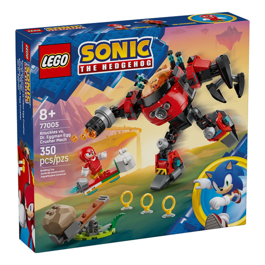 LEGO Sonic the Hedgehog™ Knuckles vs. Dr. Eggman Egg Crusher Mech 77005