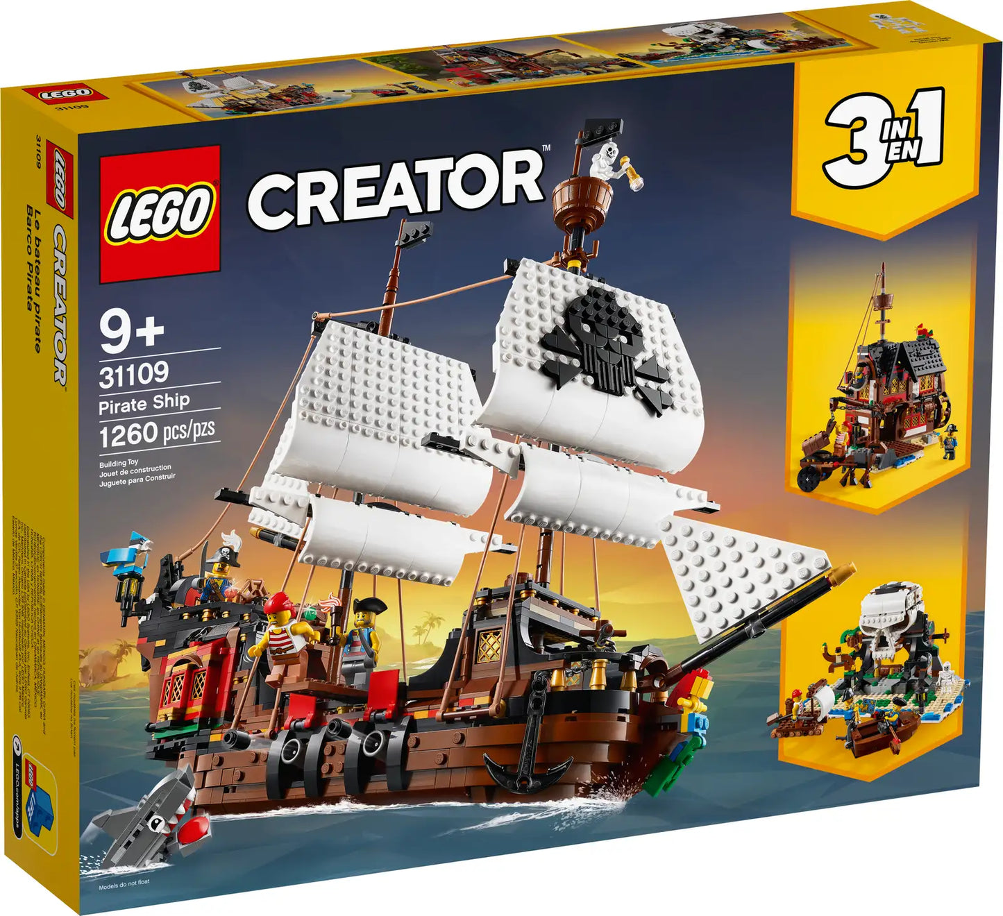 LEGO Creator Pirate Ship 3-in-1 31109
