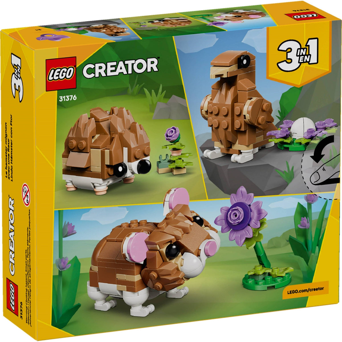 LEGO Creator Cute Hamster with a Flower 31376