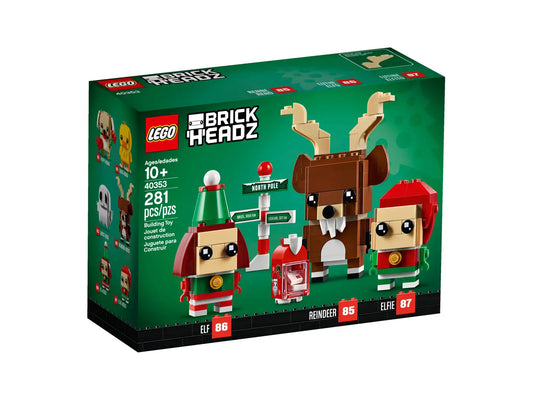 LEGO Brickheadz: Christmas Reindeer, Elf and Elfie 40353