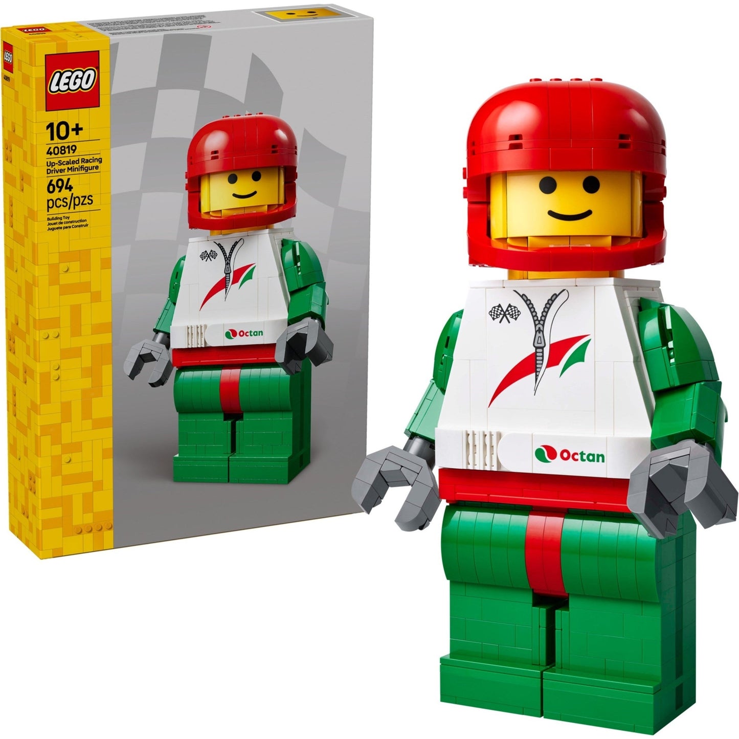 LEGO Miscellaneous Up-Scaled Racing Driver Minifigure 40819
