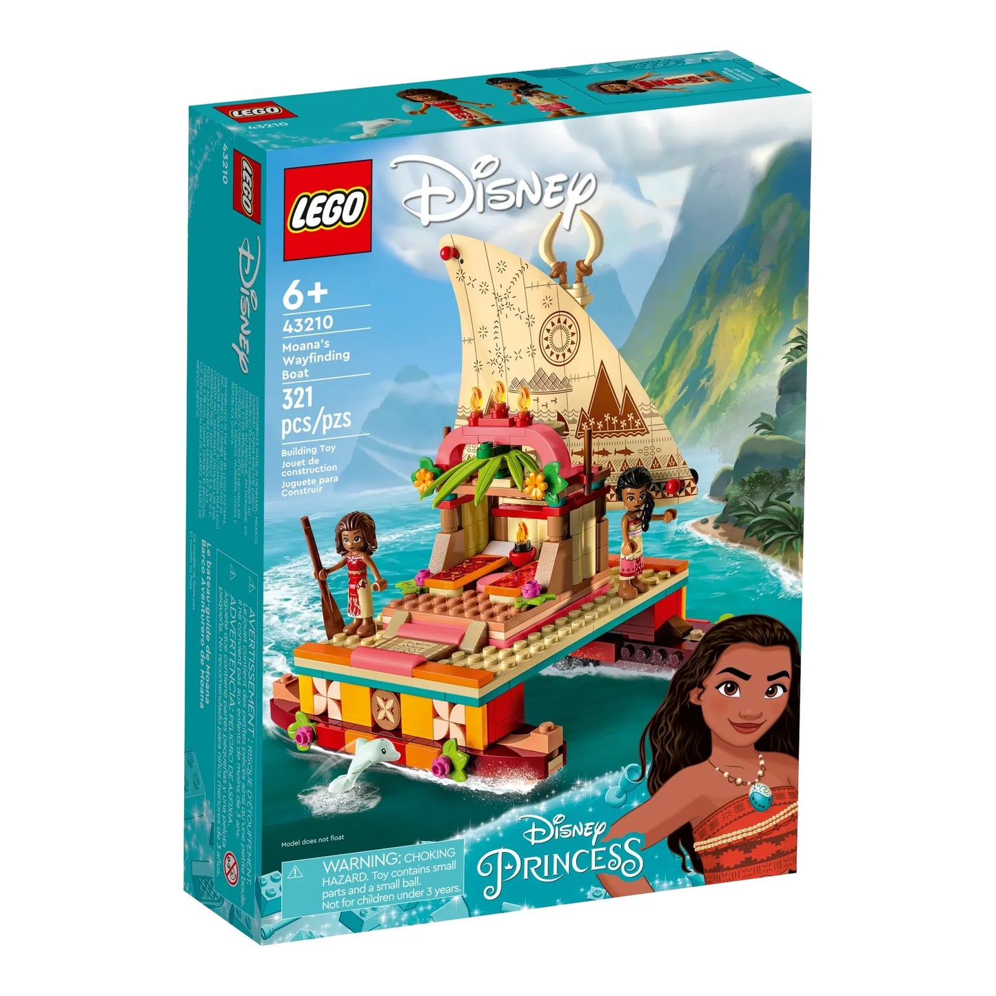LEGO Disney Moana's Wayfinding Boat 43210