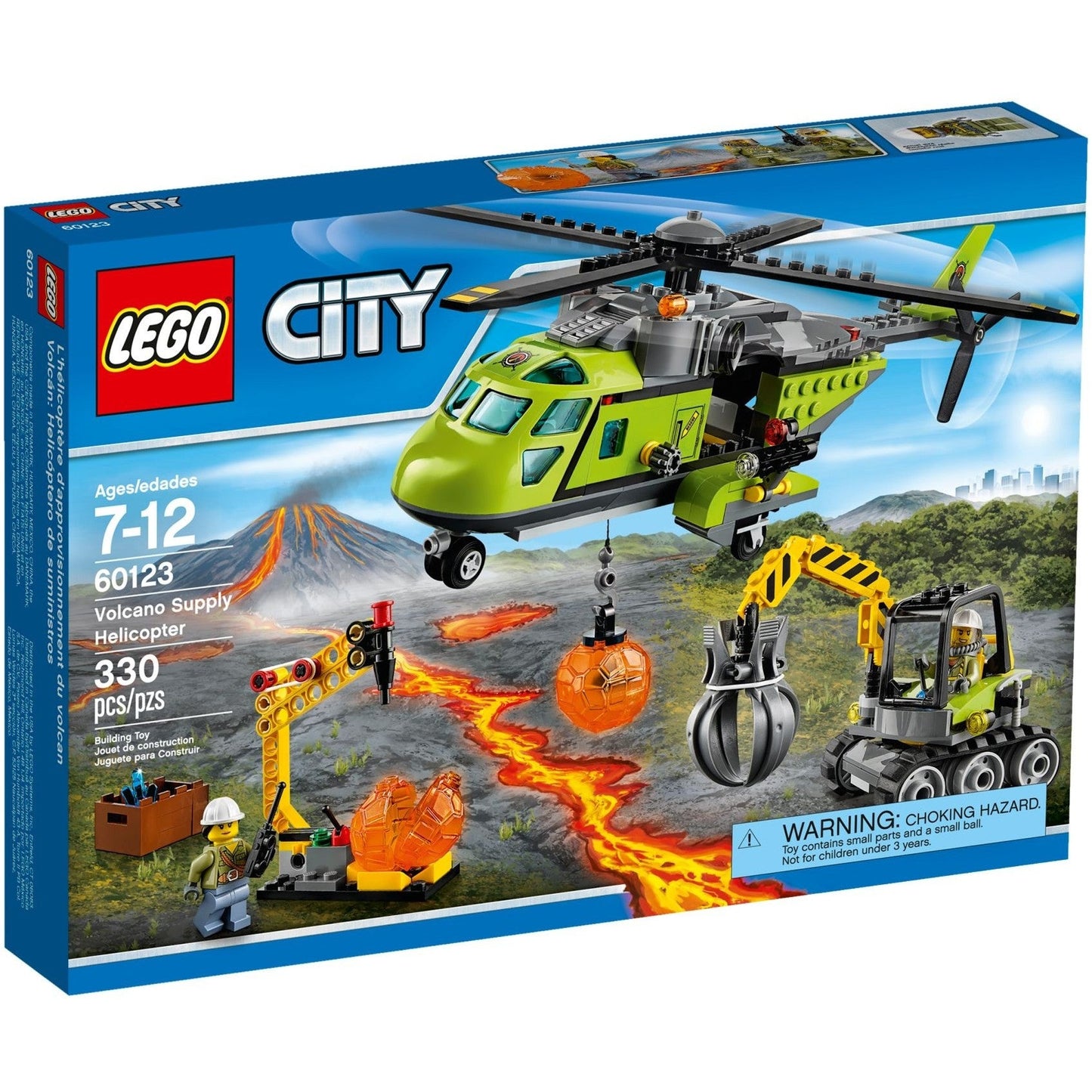 LEGO City Volcano Supply Helicopter 60123