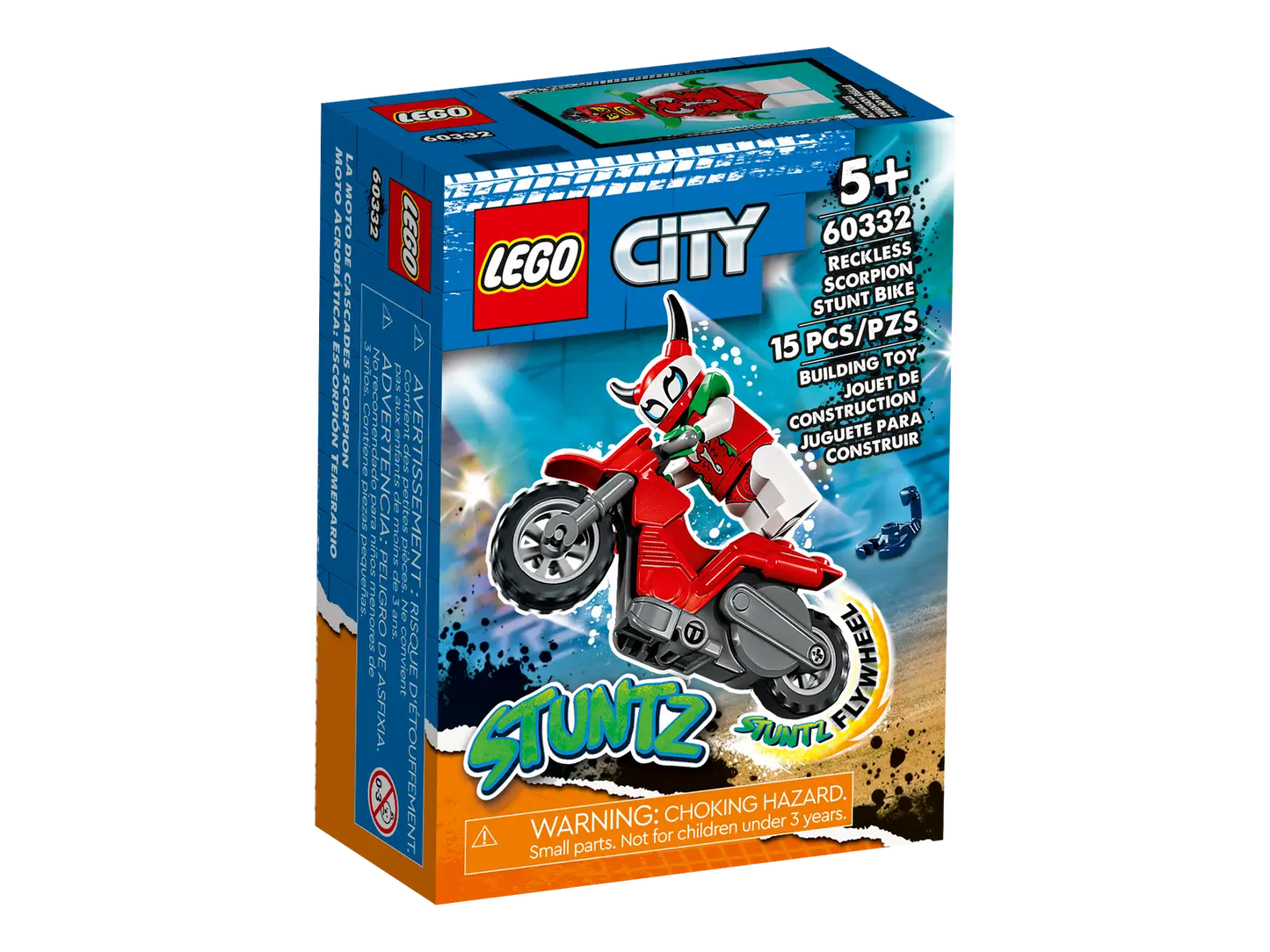 LEGO City Reckless Scorpion Stunt Bike 60332