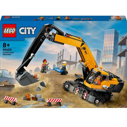 LEGO City Yellow Construction Excavator 60420