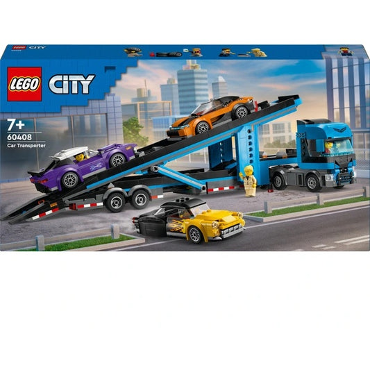 LEGO City Car Transporter Truck with Sports Cars 60408