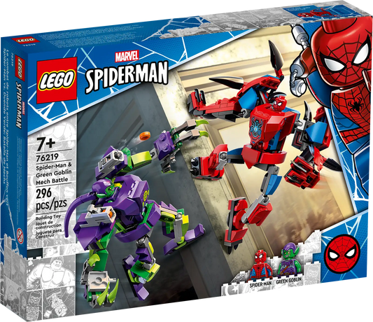 LEGO Spider-Man: Spider-Man & Green Goblin Mech Battle 76219