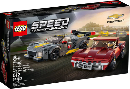 LEGO Speed Champions Chevrolet Corvette C8.R Race Car and 1968 Chevrolet Corvette 76903