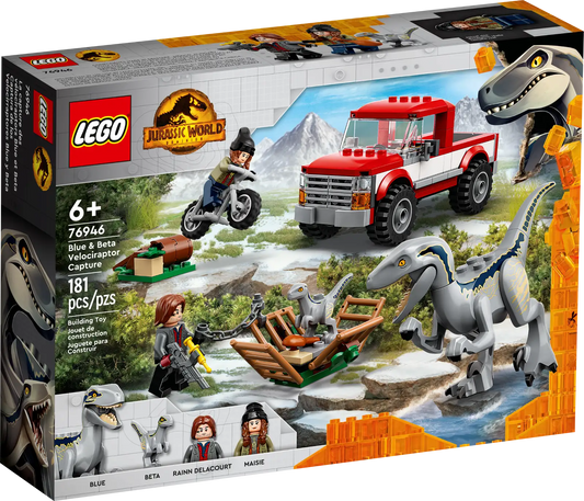 LEGO Jurassic World Blue & Beta Velociraptor Capture 76946