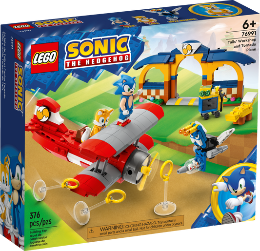LEGO Sonic the Hedgehog™ Tails' Workshop and Tornado Plane 76991