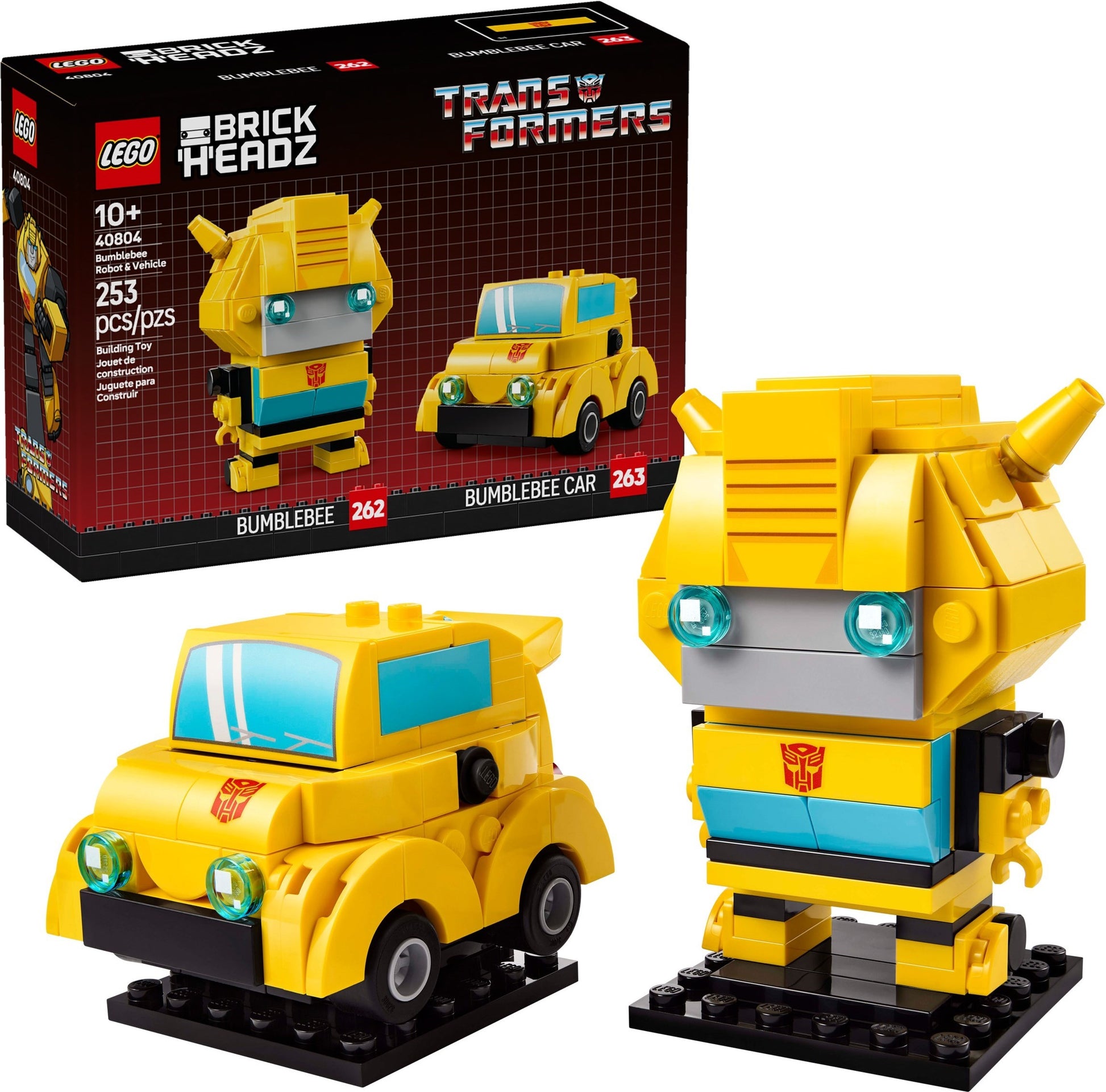 LEGO BrickHeadz Bumblebee Robot & Vehicle 40804