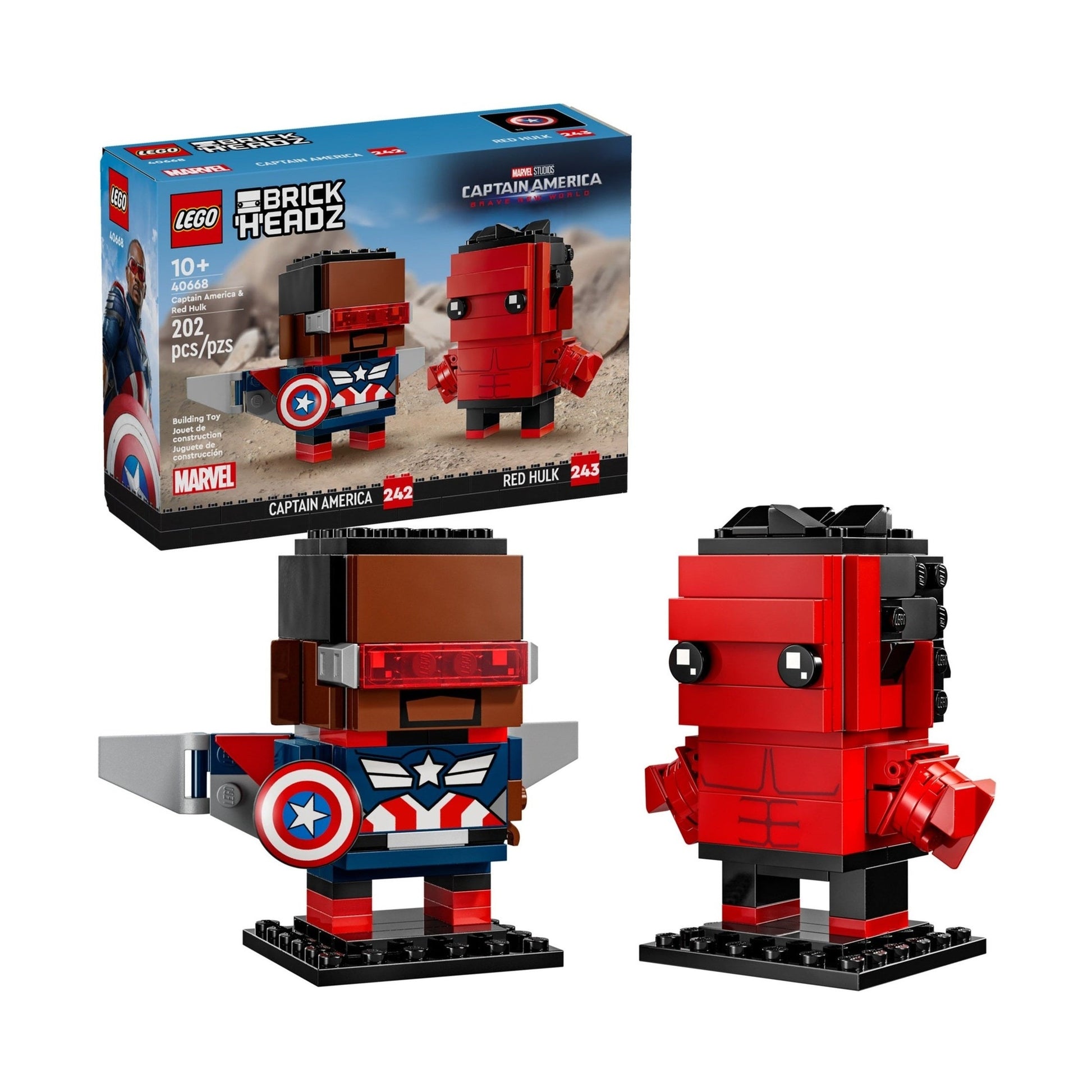 LEGO BrickHeadz Captain America & Red Hulk 40668