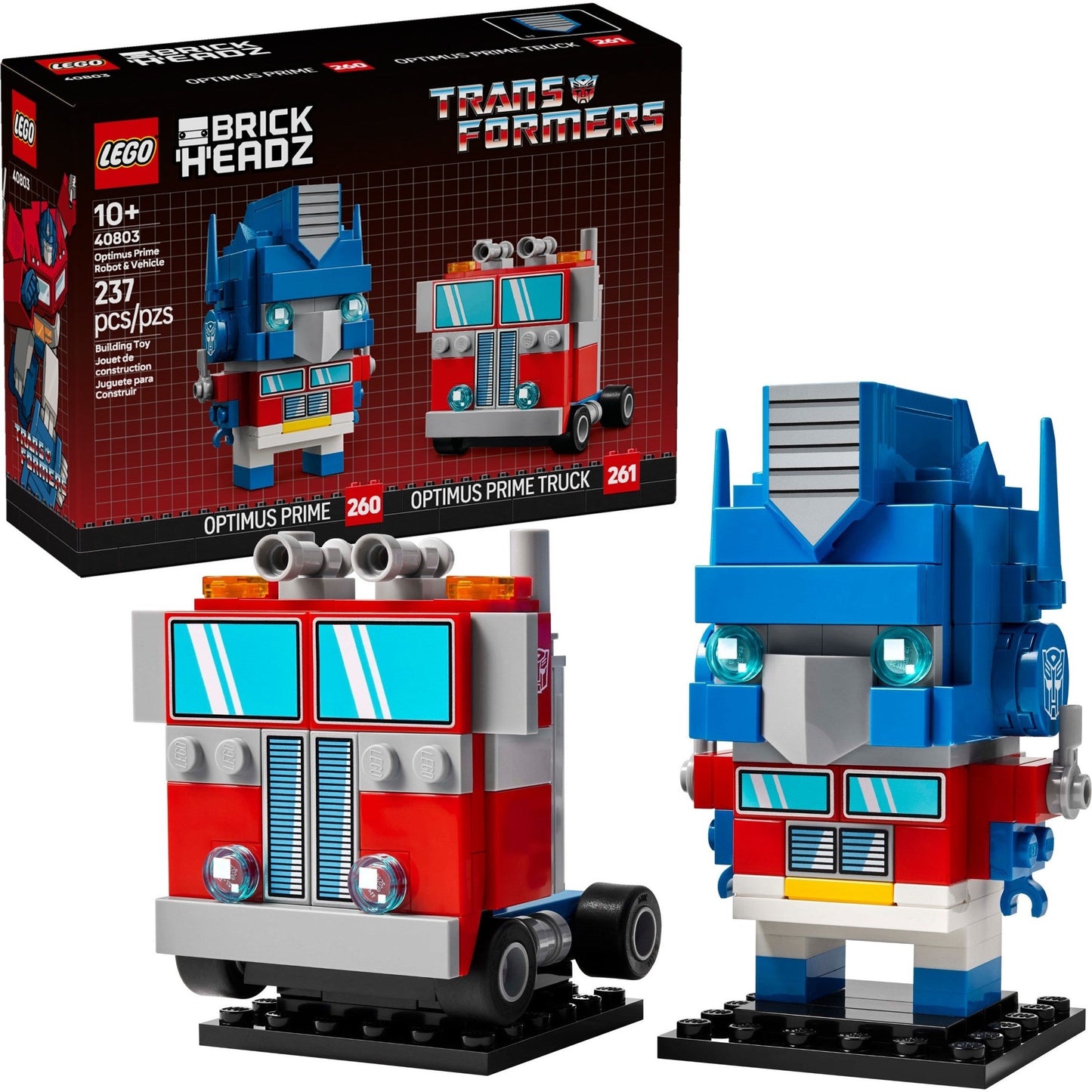 LEGO BrickHeadz Optimus Prime Robot & Vehicle 40803