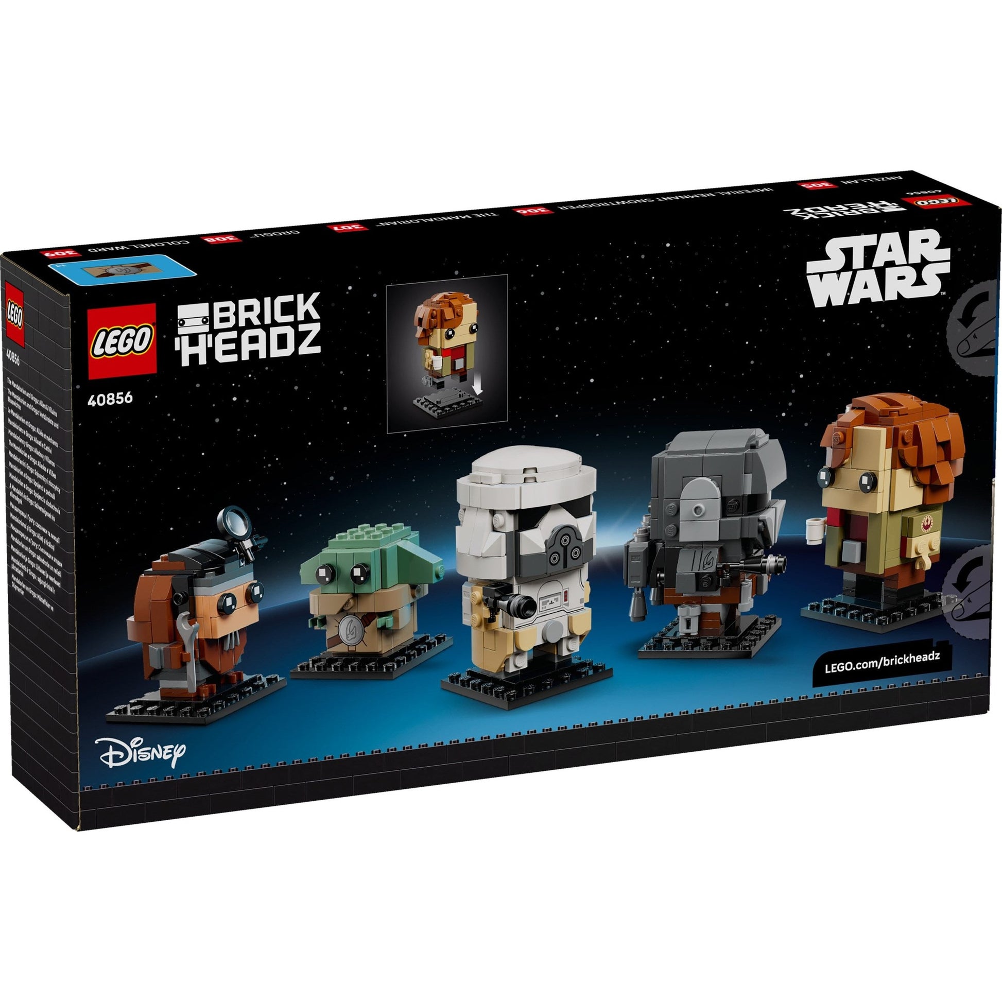 LEGO BrickHeadz The Mandalorian and Grogu: Allies & Villains 40856