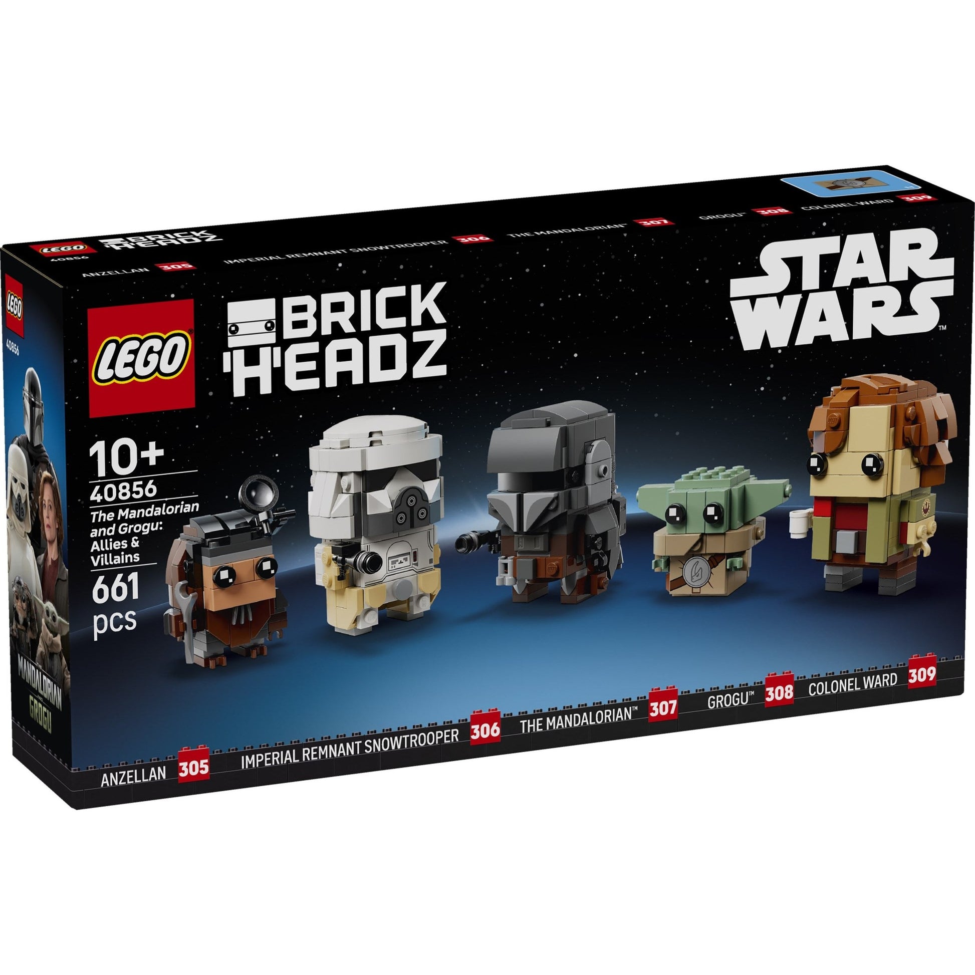 LEGO BrickHeadz The Mandalorian and Grogu: Allies & Villains 40856