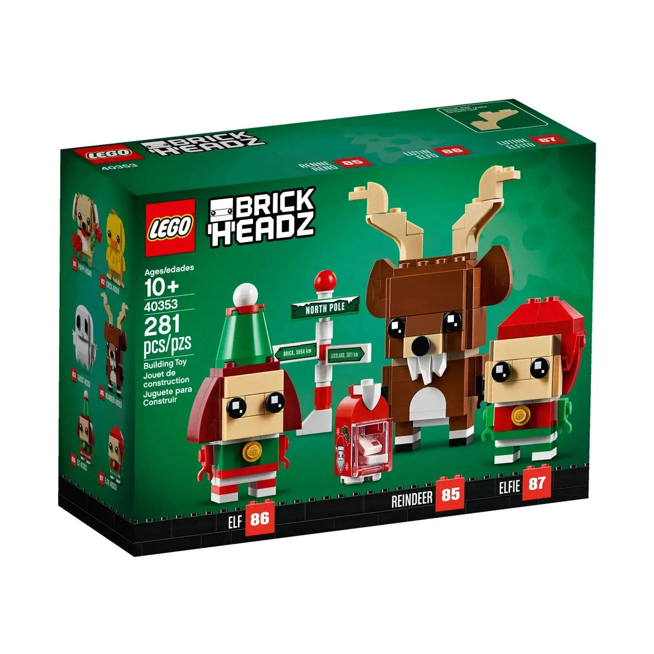 LEGO Brickheadz: Christmas Reindeer, Elf and Elfie 40353