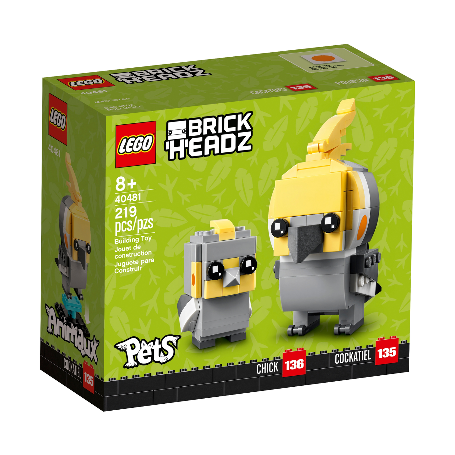 LEGO Brickheadz: Cockatiel & Chick 40481