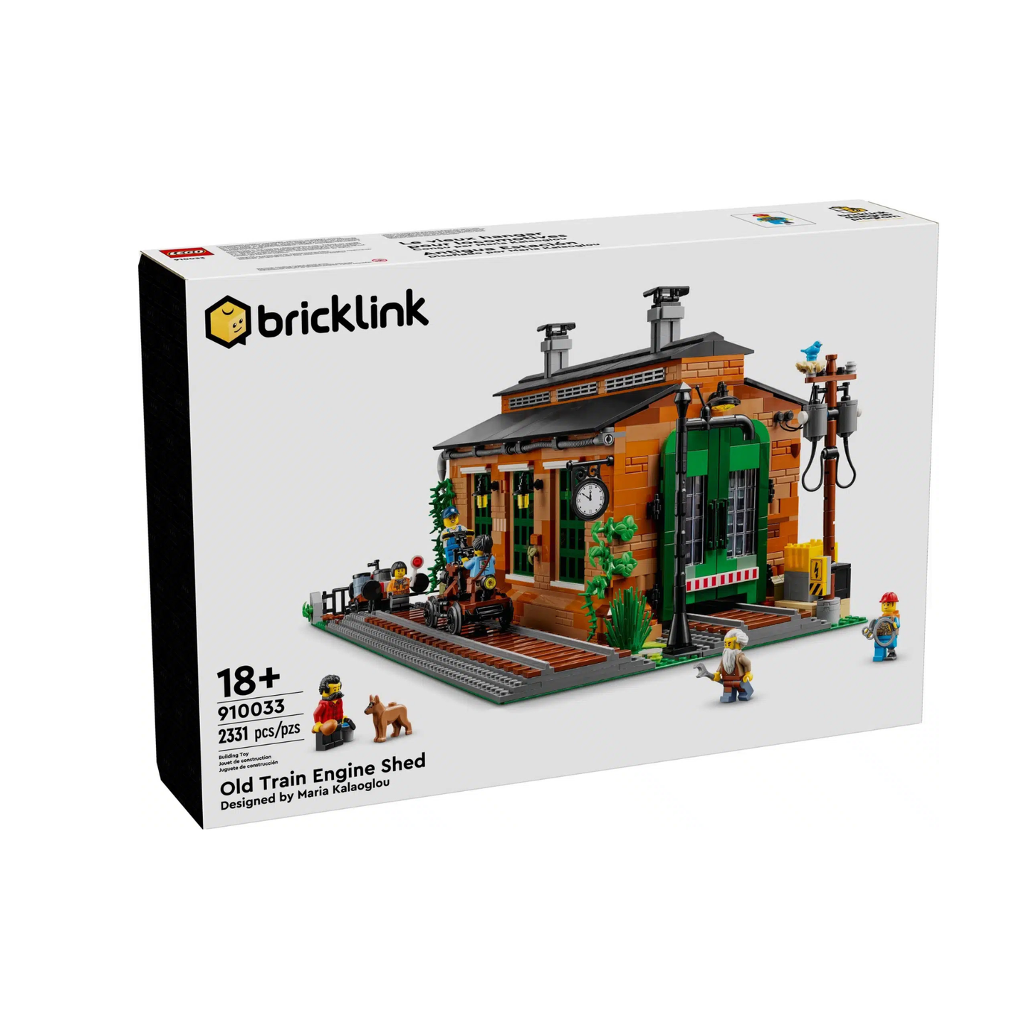 LEGO Bricklink Old Train Engine Shed 910033
