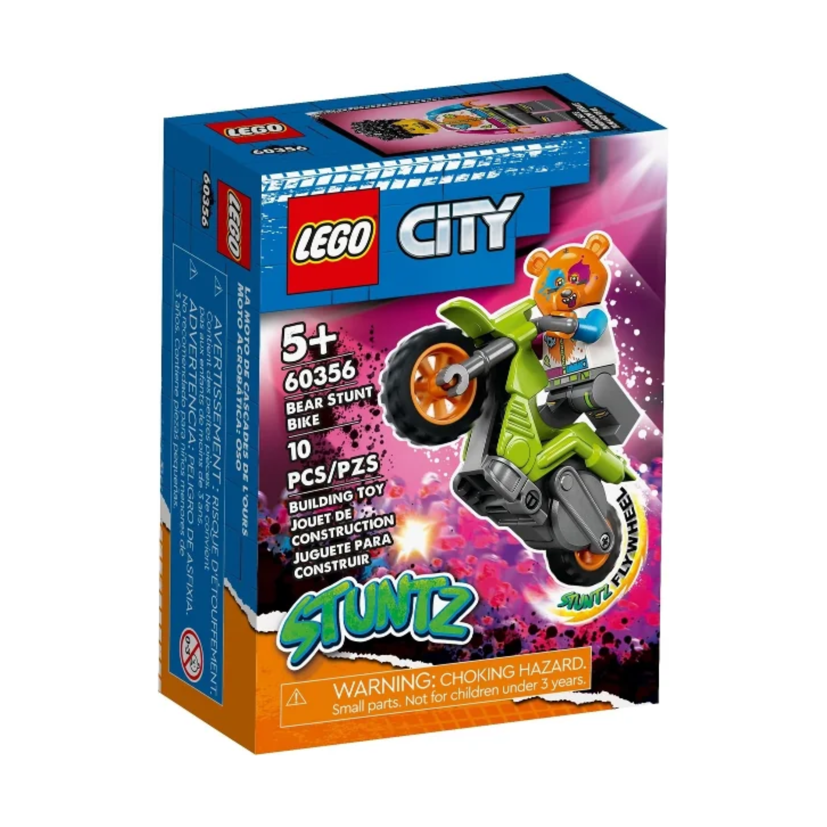 LEGO City Bear Stunt Bike 60356