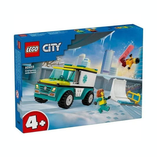 LEGO City Emergency Ambulance and Snowboarder 60403