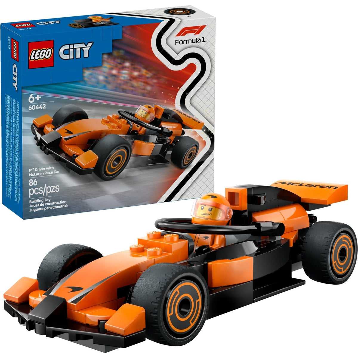 LEGO City F1 Driver with McLaren Race Car 60442