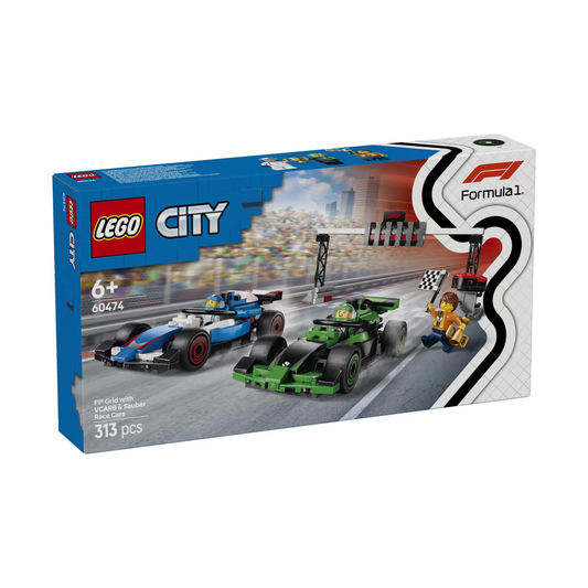 LEGO City F1 Grid with VCARB & Sauber Race Cars 60474