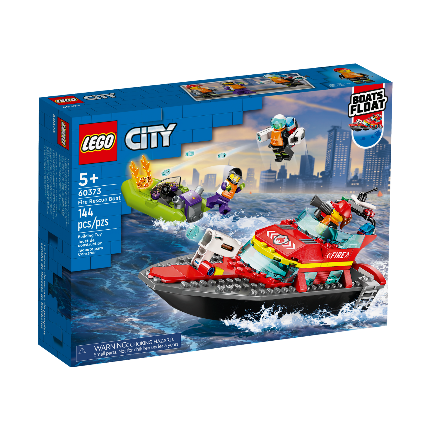 LEGO City Fire Rescue Boat 60373 – Toneil Bricks