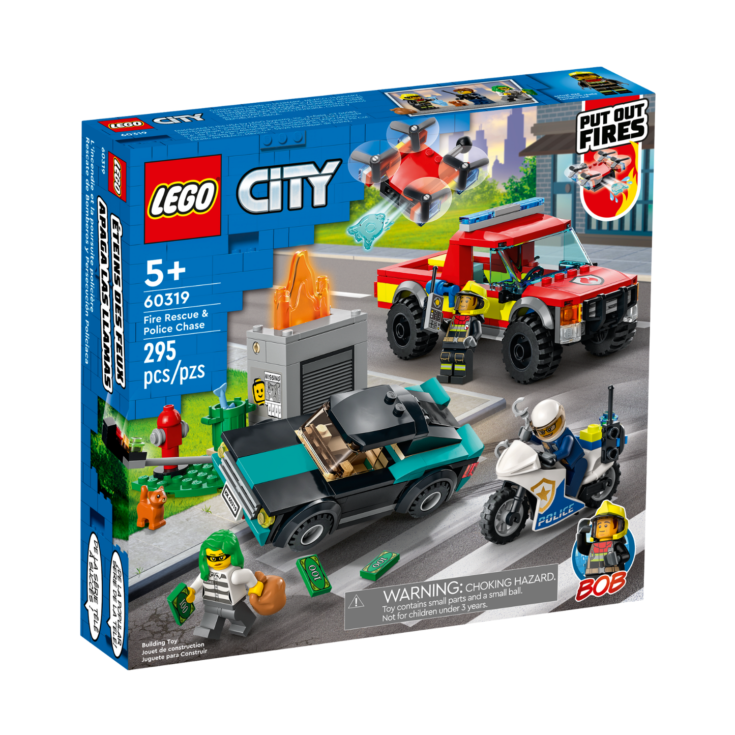 LEGO City Fire Rescue & Police Chase 60319