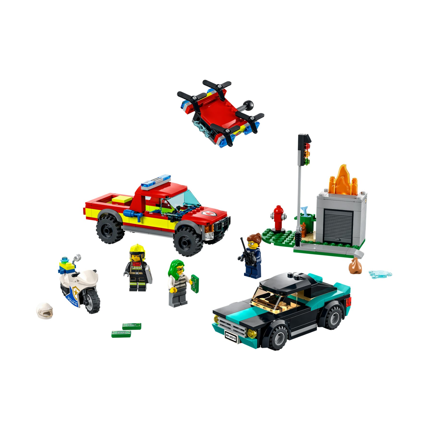 LEGO City Fire Rescue & Police Chase 60319