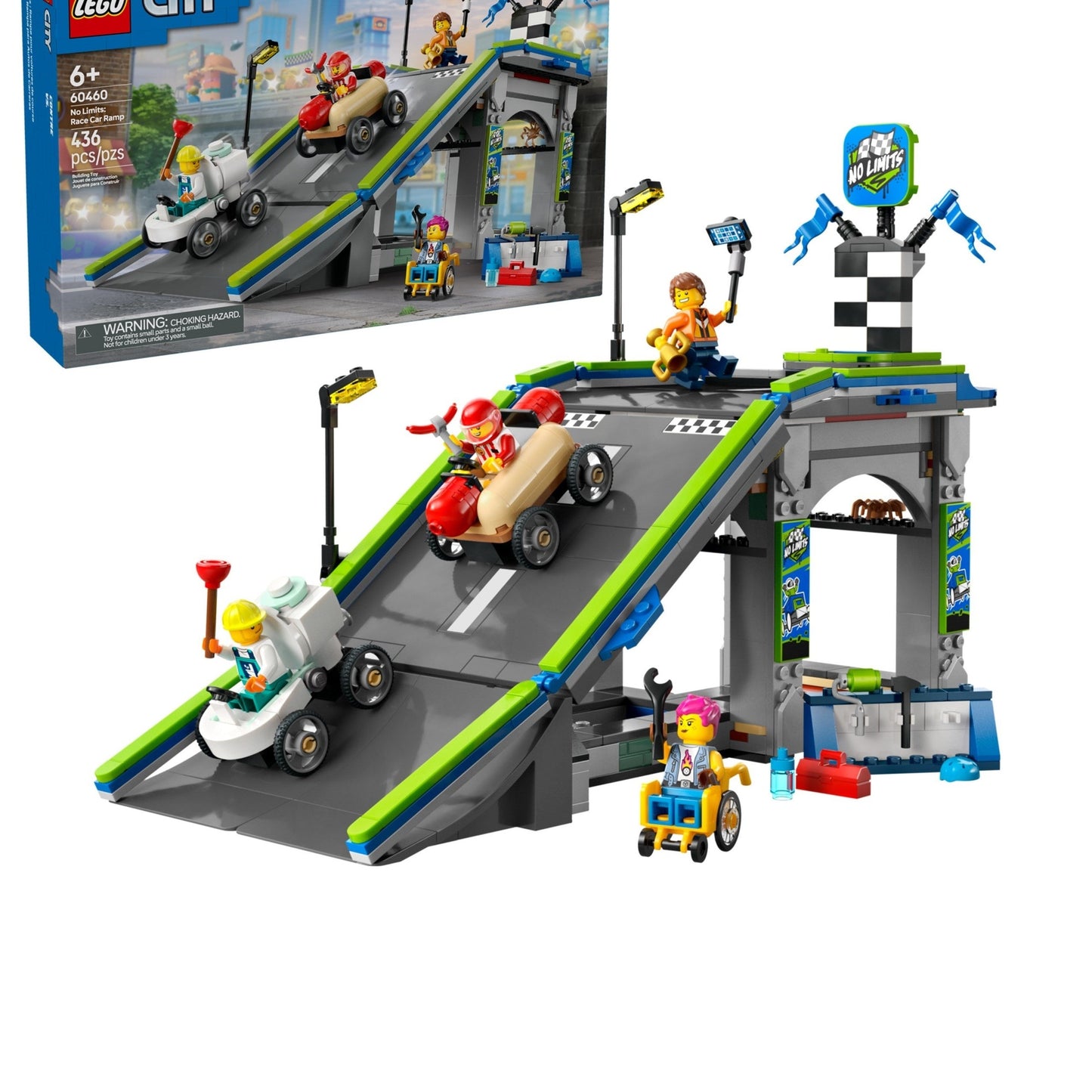 LEGO City No Limits: Race Car Ramp Track 60460