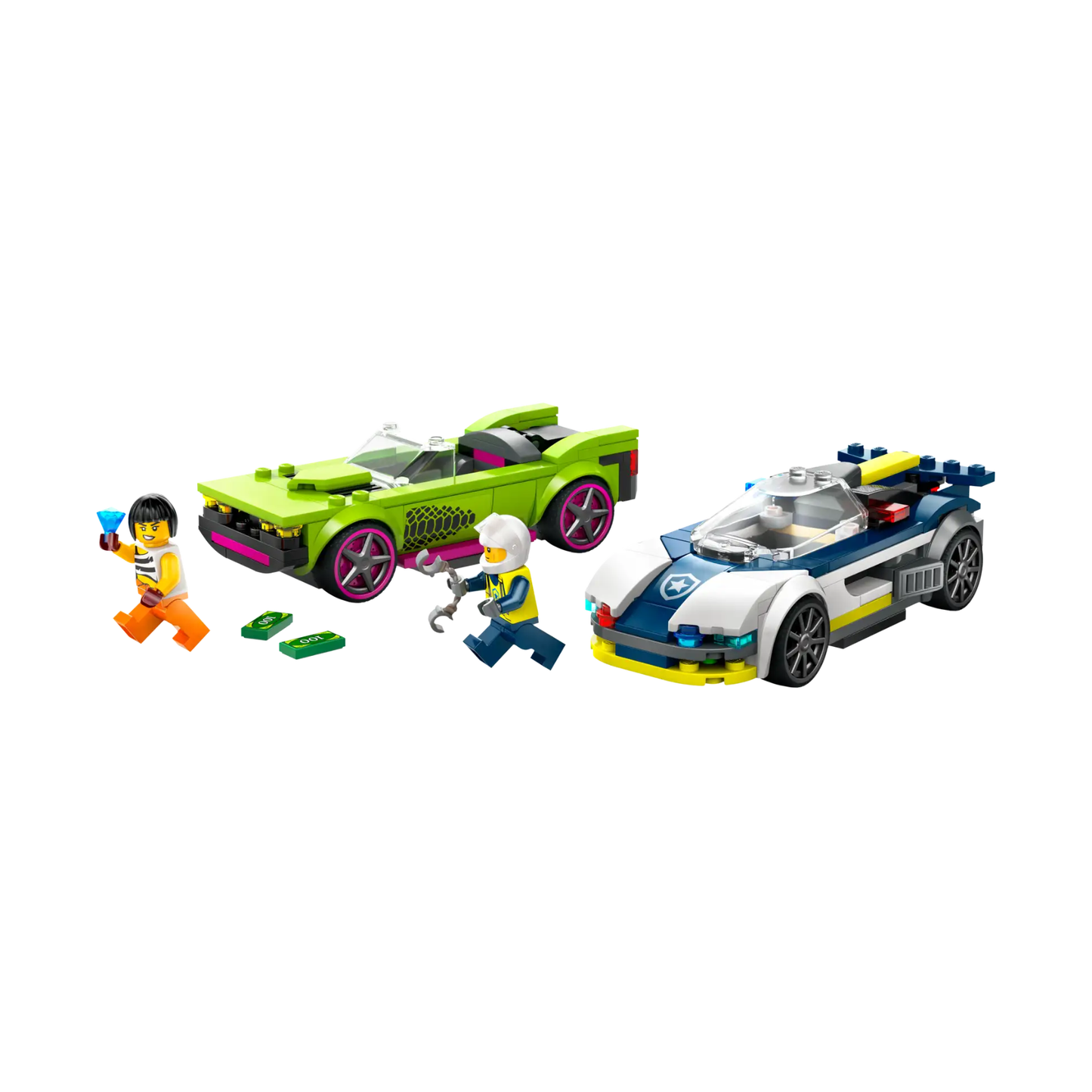 LEGO City Police Car and Muscle Car Chase 60415