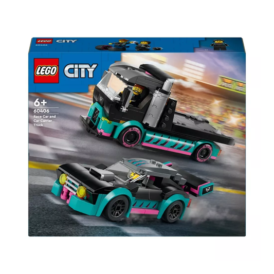 LEGO City Race Car and Car Carrier Truck 60406