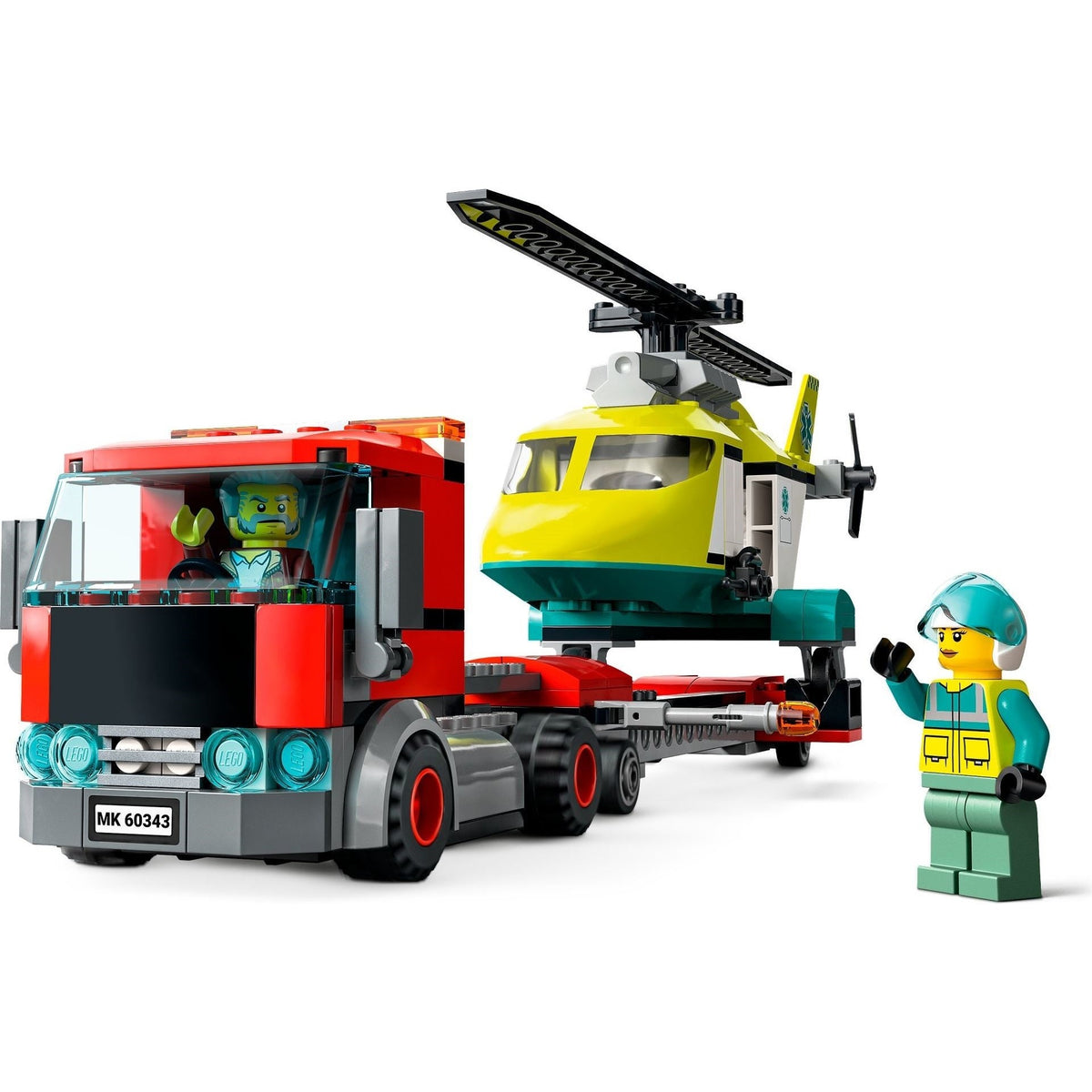 LEGO City Rescue Helicopter Transporter 60343