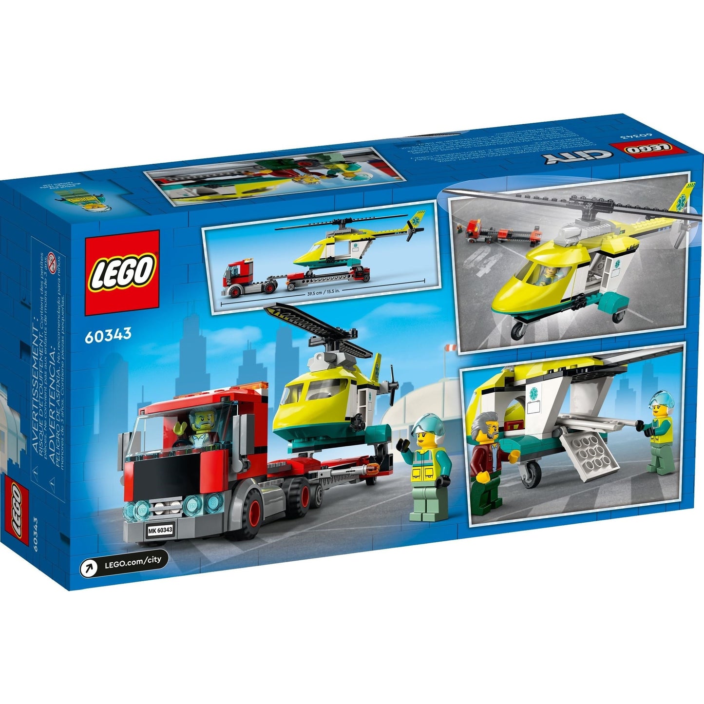 LEGO City Rescue Helicopter Transporter 60343