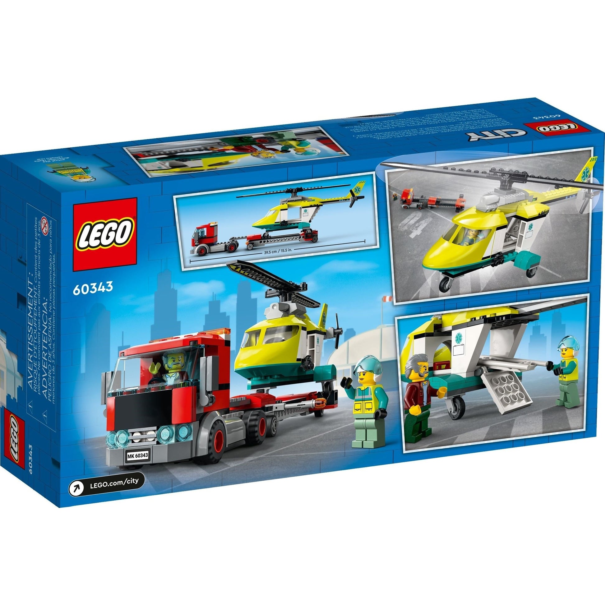 LEGO City Rescue Helicopter Transporter 60343
