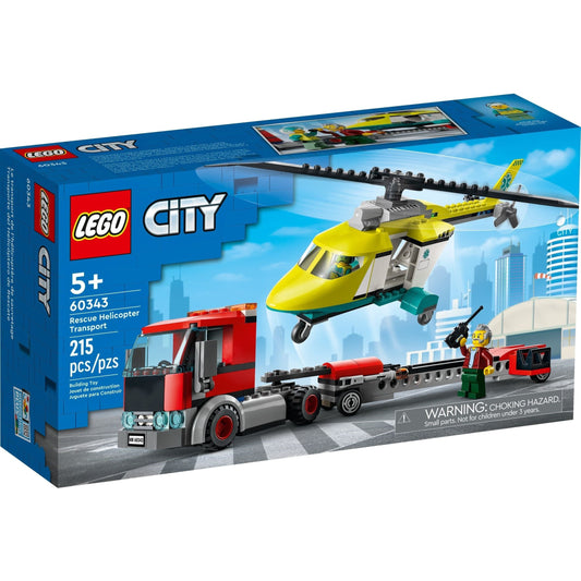 LEGO City Rescue Helicopter Transporter 60343