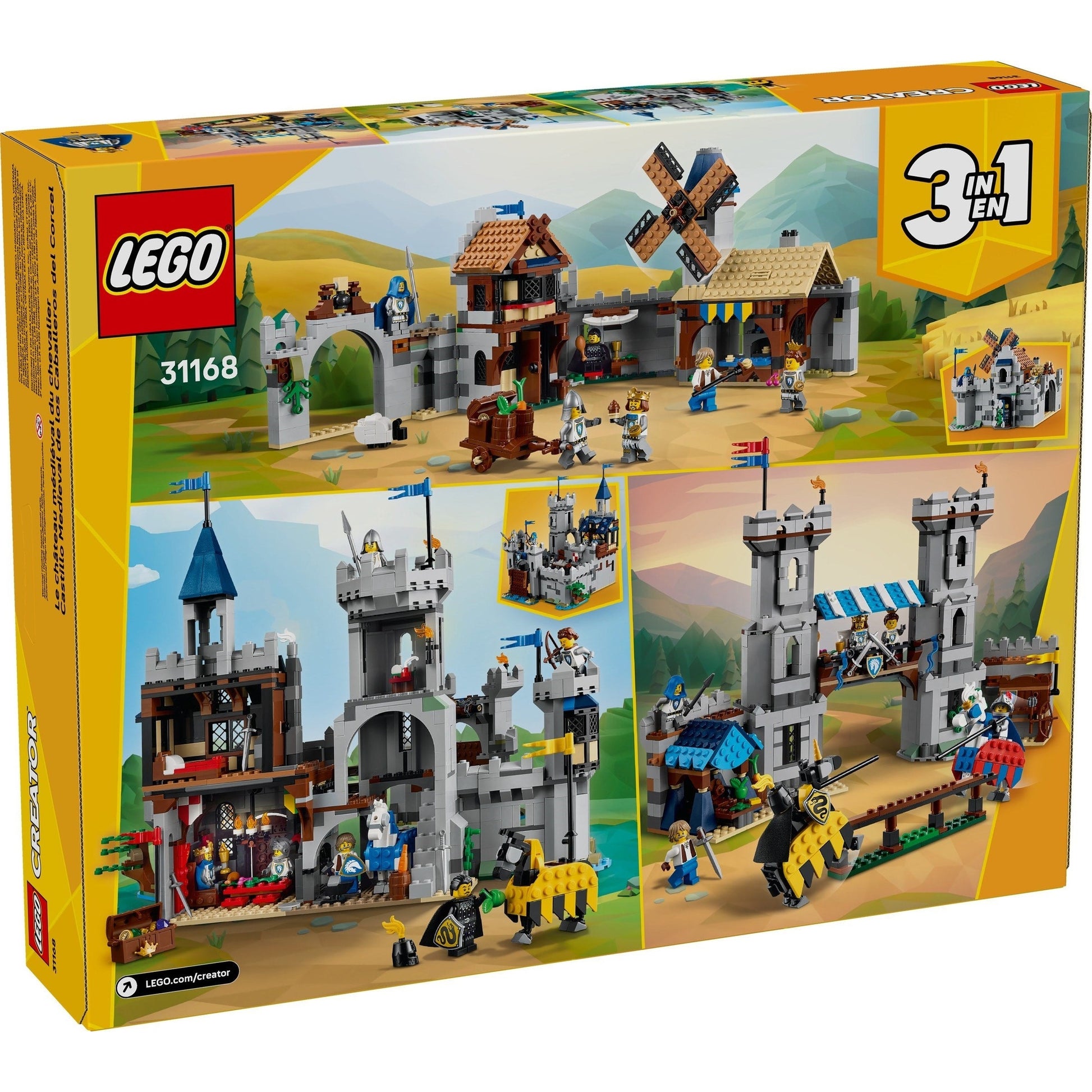 LEGO Creator Medieval Horse Knight Castle 31168